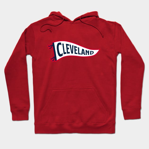 Cleveland Pennant - Red Hoodie by KFig21